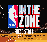 NBA in the Zone 99 screenshot 3 for GameBoy Color